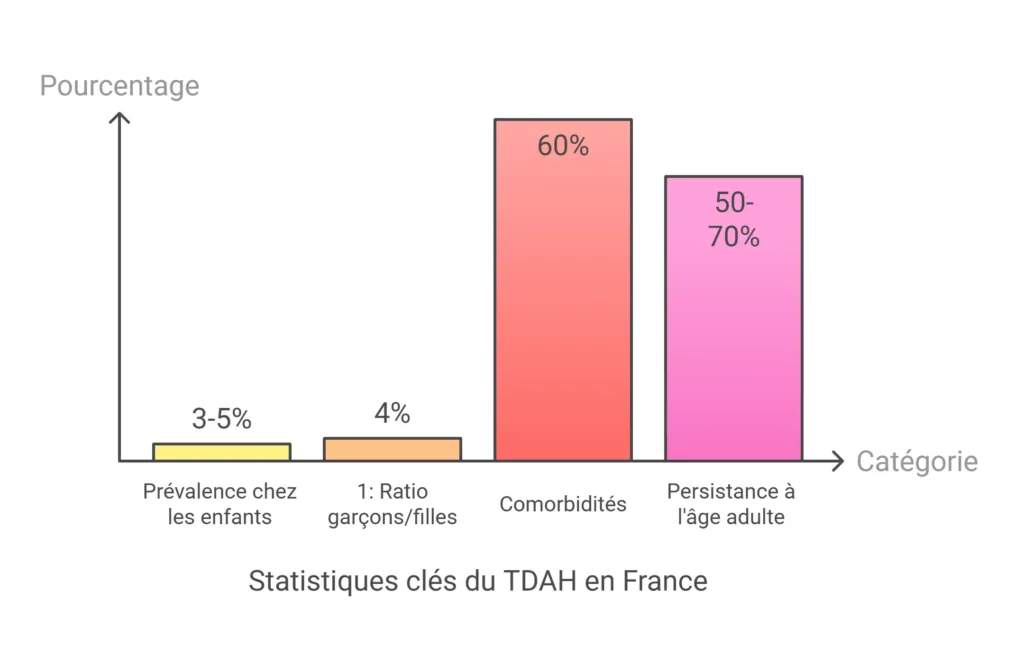 Chiffres clés du TDAH en France